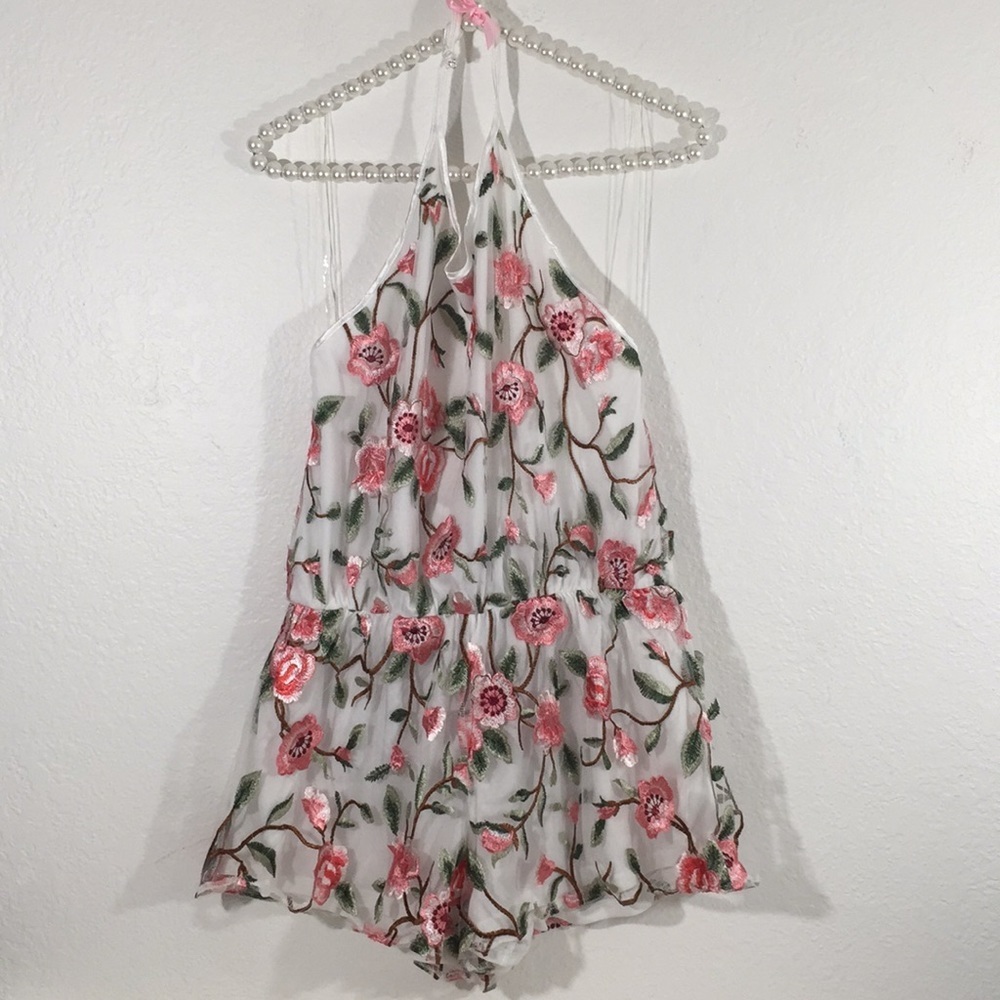 Fashion Nova Vines And Climbers Romper Floral L - Picture 7 of 12